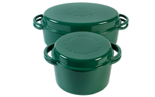 Laden Sie das Bild in den Galerie-Viewer, Green Dutch Oven - Rund Ø23 cm - 2XL, Xlarge, Large